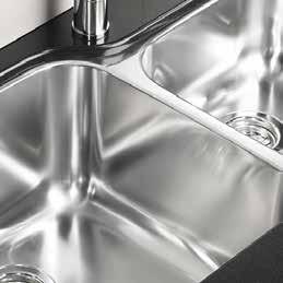 BLANCO premium sinks are made from superior quality stainless steel with 18/10 chrome-nickel content; 18% chrome for exceptional lustre, durability and