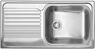 BLANCO s with Drainboards Features Made in Germany Durable 20 gauge stainless steel 18/10 chrome-nickel content for exceptional