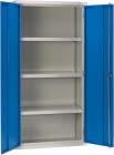 MEDIUM DUTY CABINETS: 88 SERIES Of welded construction in 0.9mm steel sheet with reinforced doors secured by 3 way chrome lever locking handle.