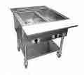 Hot Well - Exposed Steam Tables Individual Infinite Switch Heat Controls with Exposed Element as Standard Unit body constructed of heavy-duty stainless steel with die stamped top.