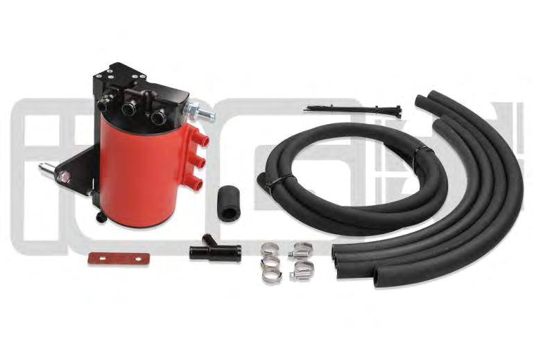 IAG Street Series Air / Oil Separator (AOS) For 2008-14 STI Part# IAG-ENG-7100 Tools Required: Ratchet, torque wrench, extensions, needle nose pliers, hose cutter, snips/scissors, flat head screw