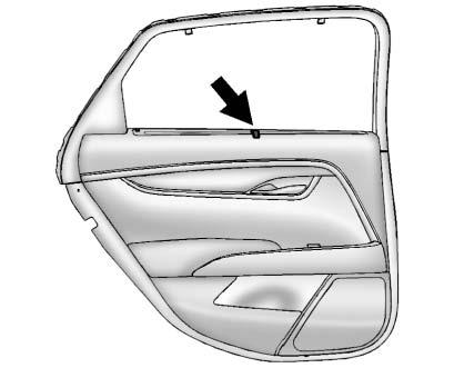 On vehicles with a rear window sunshade, the switch is on the overhead console. The sunshade only operates with the ignition on. To open the sunshade, press and release the switch.