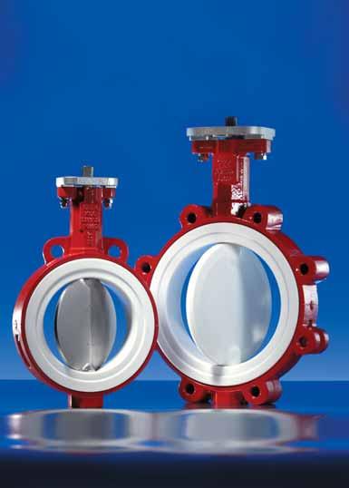 P R O C E S S T E C H N I K G M B H Centrally mounted butterfly valve PTFE lined Type KG 6 KG 8 K 16 K 18 two-piece body GEFA-MULTITOP Automation system Exchangeable flange for direct installation