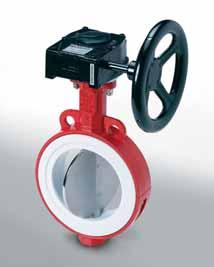 Special features: The pipeline is flanged on one end, the closed disc blocks as a dead-end valve against a pressure from up to 10 bar depending on the temperature.