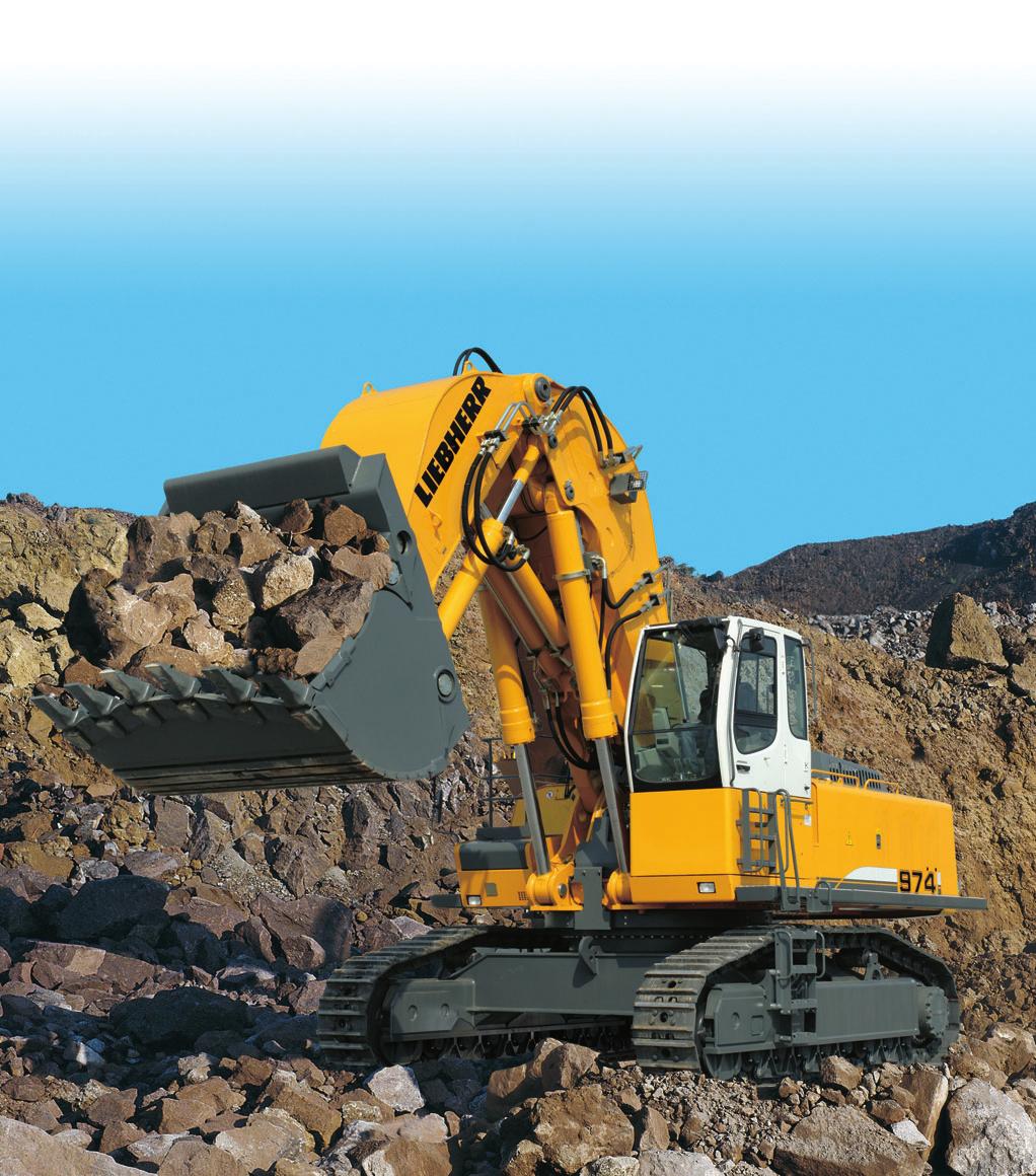 Crawler Excavator R 974 C litronic` Operating Weight with Backhoe Attachent: 84,4 11,3 kg Operating Weight