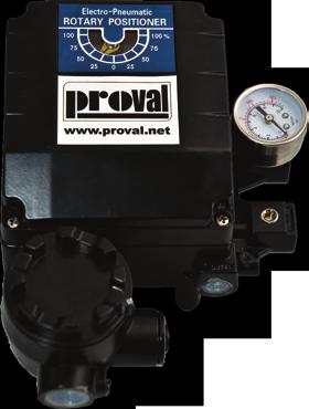 A230 Pneumatic / Electropneumatic Positioners Proval positioners are used for modulating service of rotary pneumatic actuators.