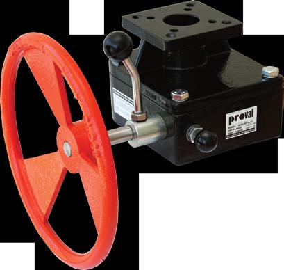 A280 Manual Override Gearboxes Manual override gearboxes employ a declutchable worm and worm wheel mechanism for manually overriding the pneumatic and hydraulic valve actuators in process