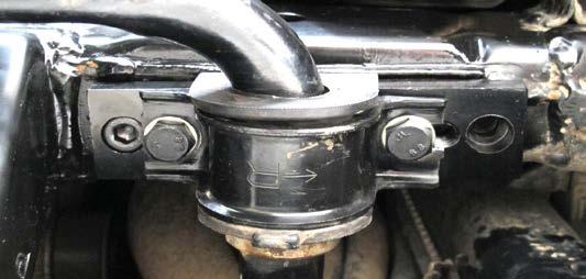 Remove both original bolts from the sway bar D-Bracket, both sides of vehicle (Fig 1). 3.