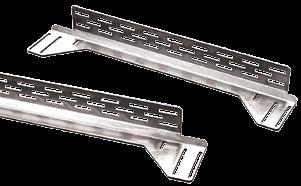 75 mm) steel mounting hardware included FINISH Plated Bulletin: P40 D (mm) D (in.) Converts Frame Width (mm) P2AFRB50 50 2.0 From to 700 P2AFRB100 100 3.9 From to P2AFRB200 200 7.