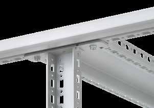 PROLINE G2 Internal Components Rack-Mount Angles and Accessories Center Upright FINISH Polyester powder paint; RAL 7035 textured light gray standard custom colors available Bulletin: P40 H (mm) H (in.
