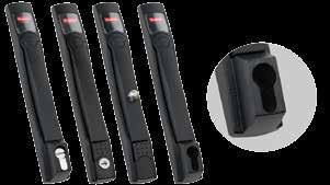 PROLINE G2 External Components Handles and Locks 2 Flush Swing Handles Flush Handles are optional for any solid, window or disconnect door greater than mm in height, except Voice/Data and Colocation