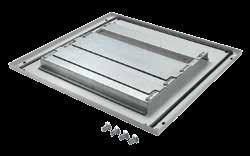 PROLINE G2 External Components Bases 2 Gland Plate APPLICATION Gland plates are used with a plinth base to provide cable management solutions while maintaining a NEMA 12 rating.