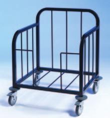 CLUB EPOXY COATED CLEARING AND DISPENSING TROLLEYS s Epoxy Coated Club Tray Clearing Profile 375mm Epoxy Coated Club Tray + Cutlery Dispense g Epoxy coated steel 25x25mm construction g One piece