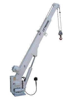ELECTRIC CRANES - POWER ROTATION 6036DX-22 36,000 Ft.-Lbs. Moment Rating 6,000 Lb. Maximum Capacity Planetary Gear 12VDC Electric Winch Power Boom Extension from 10 to 22 Ft.