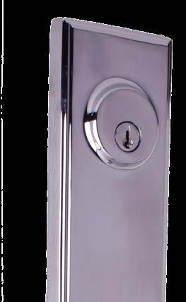 Easily accessible push-button locking Constructed with brass knobs and zinc