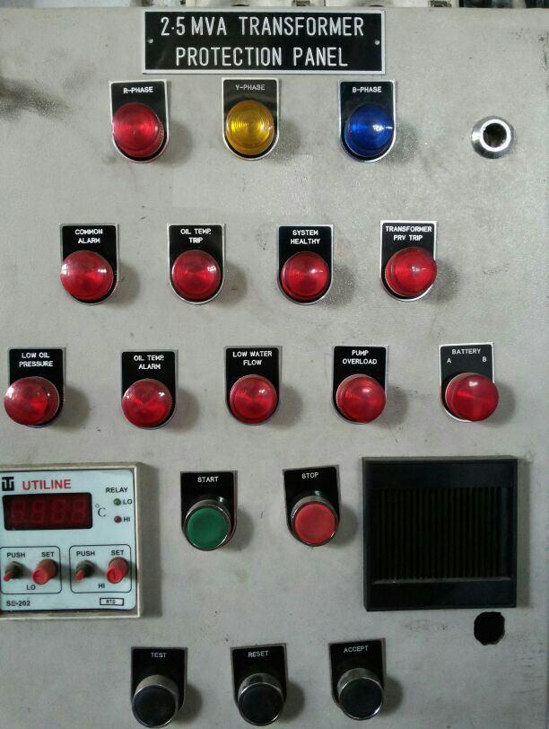 V.RESULTS Fig. 3: Front view of Digital control panel showing the Audio-visual indications.