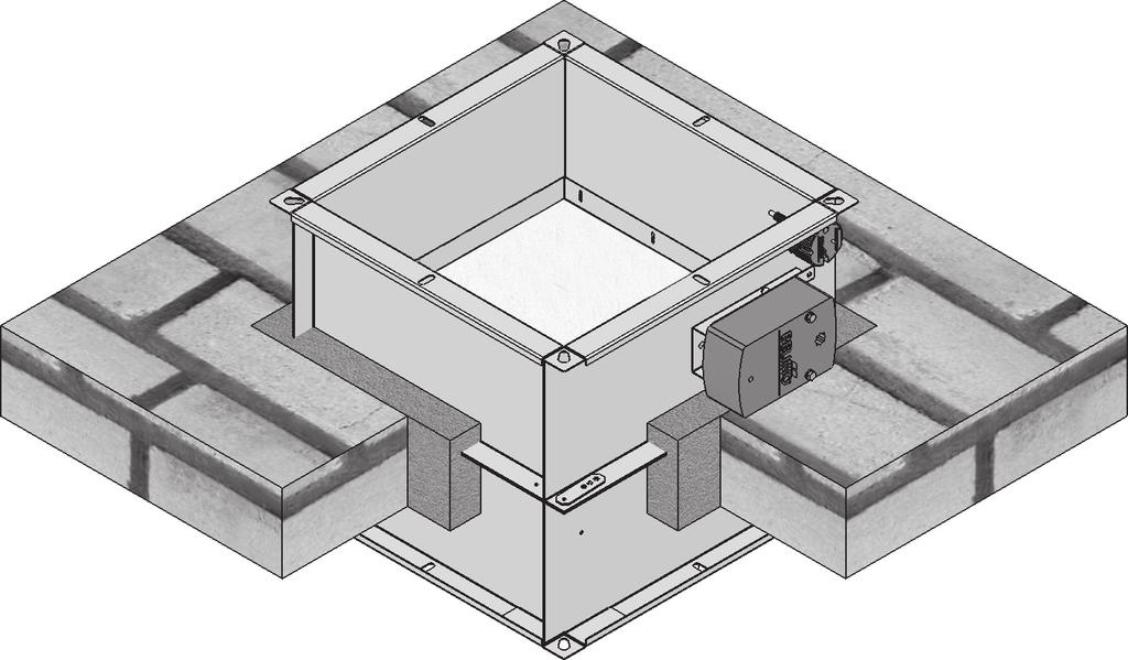 INSTALLATION IN CEILING Fitting sequence for installing damper in the ceiling: Creating
