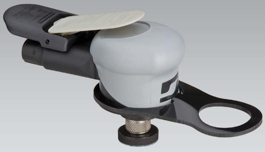 Mini-Dynorbital Palm-Style Random Orbital Sander Silver Supreme Dynabrade introduces NEW Mini-Dynorbital Silver Supreme, ideal for repairing minor surface defects in clear coat and other surfaces.