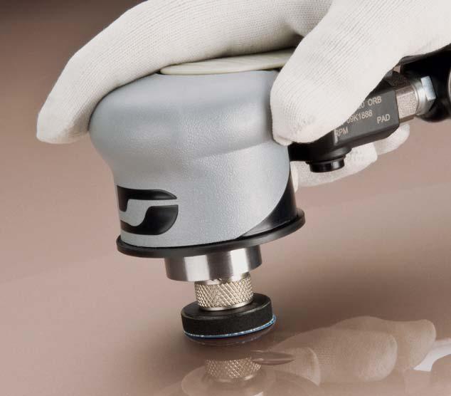 Dynabrade Two-Step Polishing System A Proven Method for Repairing Minor Surface Defects in Clear Coat STEP ONE: SANDING 69502 Mini-Dynorbital Silver Supreme Attach abrasive disc to sanding pad, then