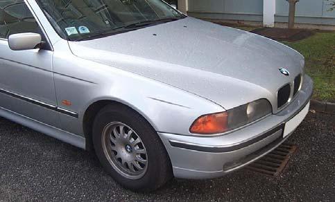 Changes in styling - older style BMW 5 Series with steel bonnet leading edge Figure 2.9.