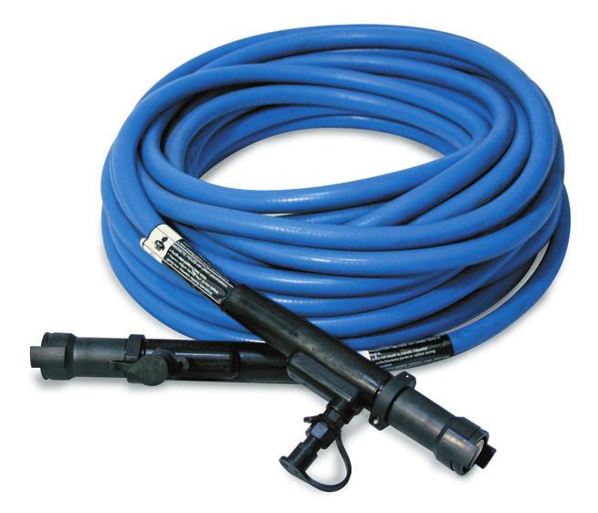 The Cable Identification System (patent-pending) built into the connector identifies the liquid-cooled systems and permits full power. The cables are flexible for ease of use.