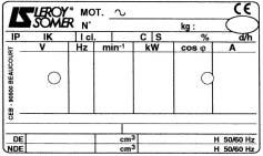 RECEIPT 1 - RECEIPT On receipt of your motor, check that it has not suffered any damage in transit.
