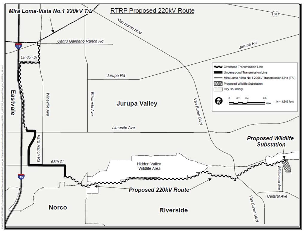RTRP 220kV Route Proposed