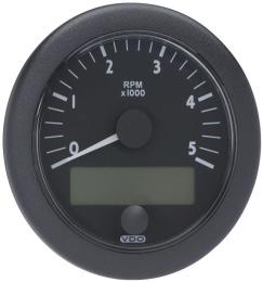 Tachometer RPM x 1000 Ø 85 mm Range Tachometer master [ V ] [ rpm ] N02-0-920 / 24 0-3000 with graphics N02-0-928 / 24 0-3000 with