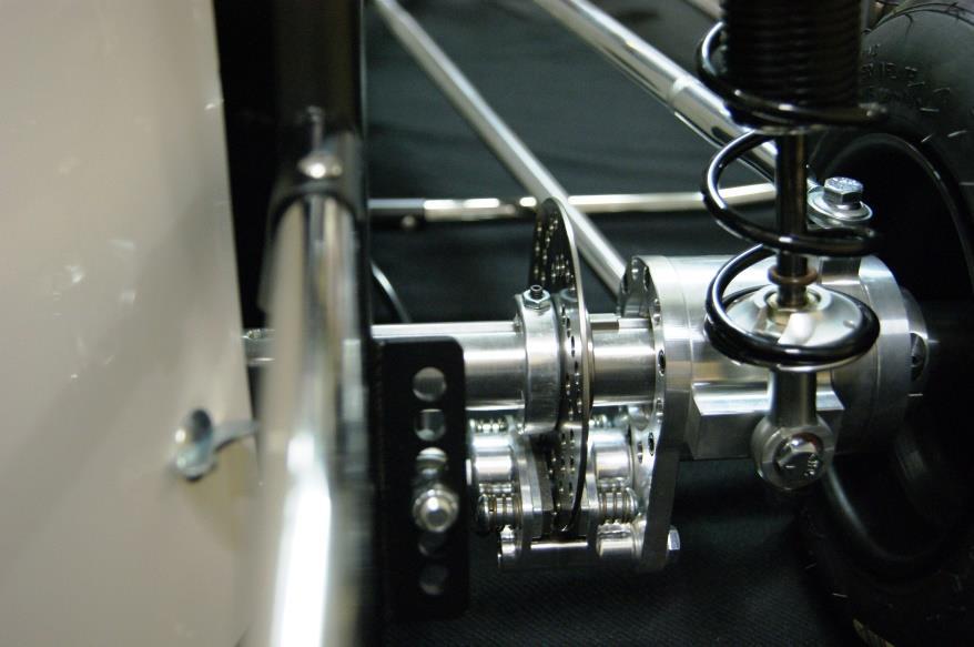 Once the birdcage is securely bolted you can tightened the brake line to the brake