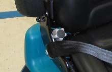 adjustments: backrest angle, operator weight, and front to
