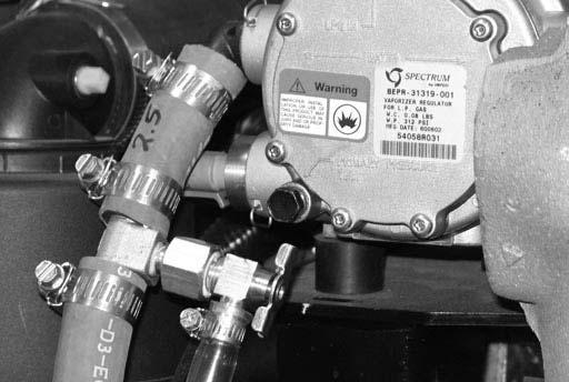 MAINTENANCE ELECTRONIC PRESSURE REGULATOR (LPG) (S/N 000000 005699) Remove the sensor and drain the oil