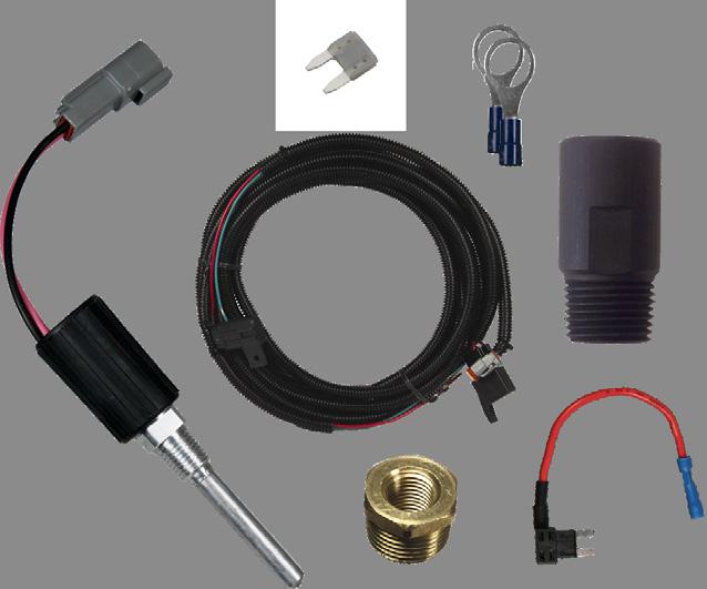line. Accessory ports assist cold weather operations by allowing installation of engine coolant lines and heater probes.