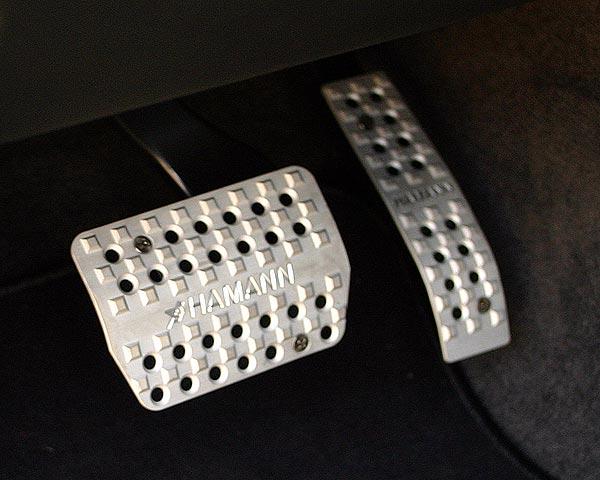 Accessories pedals in silver anodized aluminium for Porsche Cayenne 955 / 957 / 958