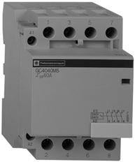 References Modular equipment Standard contactors, type GC Standard contactors, type GC 33709 Maximum current rating category AC-7a No. of poles Number of 17.