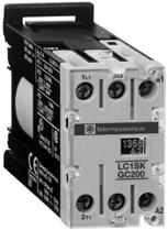 References Contactors Mini-contactors type SKGC, for use in modular panels b Mounting on 3 mm 7 rail or fixing by four Ø 4 screws, except for SKGC200. b Connection by connectors.