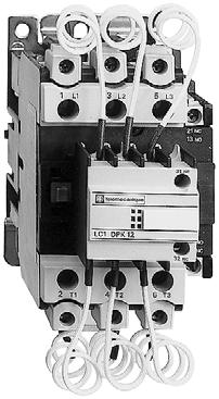 Contactor applications Specification Contactors fitted with a block of early make poles and damping resistors, limiting the value of the current on closing to 60 In max.