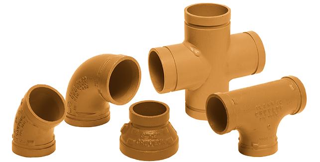 GRUVLOK FITTINGS FOR GROOVED-END PIPE Gruvlok fittings are available through 24" nominal pipe size in a variety of styles.