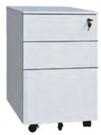 STORAGE METAL PEDESTAL (Mobile) Merid Metal Mobile Pedestal IMMEMP 2 Drawer + File Drawer Include Pencil Tray in Top Drawer Include Master Key Lock Removable Barrel Lock System Full Extension Runners