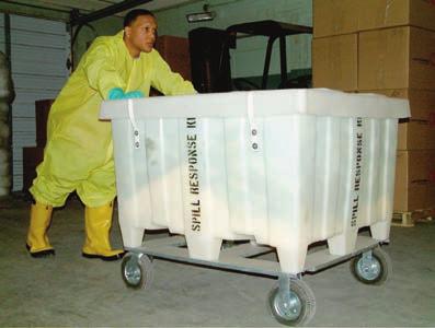 X-Large Spill Cart OILM7066 KITO1026 Oil-only 170 gallons OILM7068 KITU1024 Universal 170 gallons OILM7069 KITH1016 Hazmat 170 gallons Cart only KIT1061 KITX1101 44" x 44" x 29.