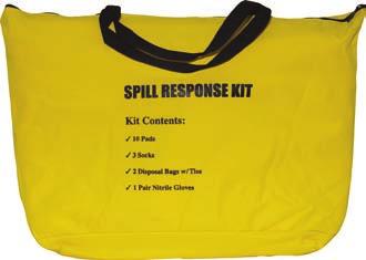 for easy carrying and hanging Compact and easy to store makes a great truck spill kit