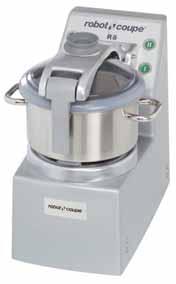 VERTICAL CUTTER MIXERS R 8 3 HP 8 Qt. 3-phase Speed 1800 & 3600 rpm. Cutter bowl 8 Qt. Blade assembly 2 adjustable stainless steel smooth edge S blades Dimensions (H L W) 23 x 21 7/16 x 12 3/8 Approx.