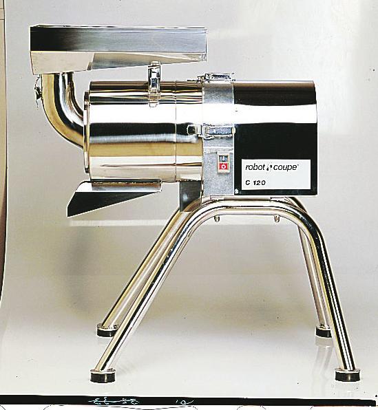 Continuous feeding machine. Automatic separation of by-product.
