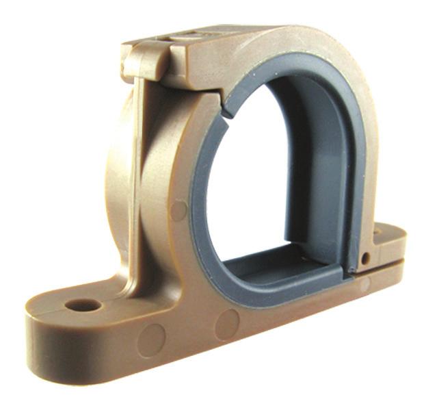 Support Clamps HIGH PERFORMANCE OMEGA CLAMPS H D C diameter Engineered for lean manufacturing, the high performance Omega Clamps were developed to replace and out perform traditional P-Clamps and