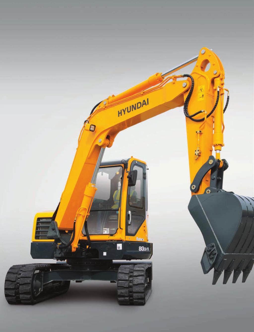Precision & Performance Innovative hydraulic system technologies make the R80CR-9 excavator fast, smooth and easy to control.