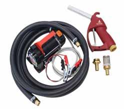 Includes 4m of antistatic fuel delivery hose, 2m of battery cable,