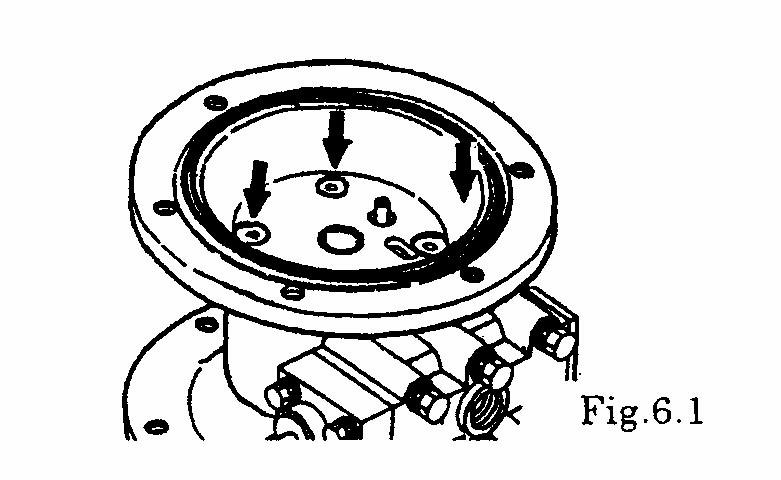 6. Throat bearing and Pilot valve 6.1 Removal See [Exploded View] on and after p. 16. Remove the diaphragm and centre rod (see [5.1 Removal] on p. 10).