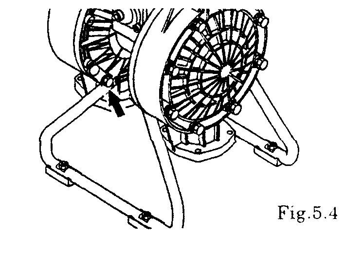 5. Diaphragm and Centre rod 5.1 Removal g BA, BS, BF types See [Exploded View] on and after p.15. (Fig. 5.1 shows the NDP-50 BS.) Remove the ball and valve seat etc. (see [4.
