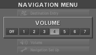Voume Adjustment You can adjust the voume contro for the voice guidance.
