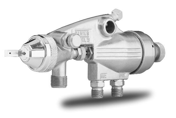 21 and 603 (Automatic Guns) Model 21 Heavy duty pneumatically operated gun for spraying all conventional coatings. Gun is controlled remotely with threeway valve.