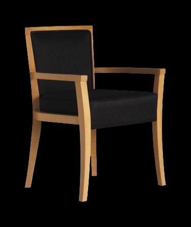 FOS BransonChair Chair:600Wx570Dx840H 4 tapered/shapedlegs Fully upholstered with solid timber legs/frame